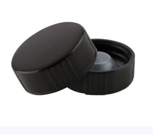 Picture of 33mm 400 Black Bakelite Plastic Cone Seal Wadded  Screw Cap, each.
