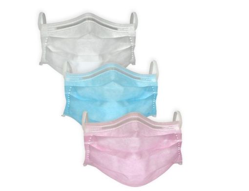 Level 3 Face Mask with Earloop, Pink, individually wrapped, 12 masks ...