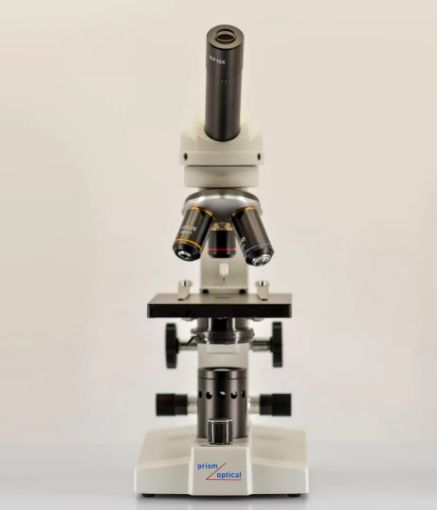 Picture of Compound Microscope, Student, Monocular, simple stage, with 4x,10x and 40x objectives