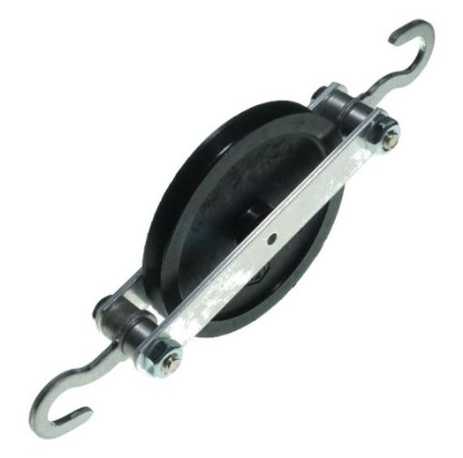 Picture of Pulley, Nylon, 50mm diam., 1x Sheave frame with Hooks
