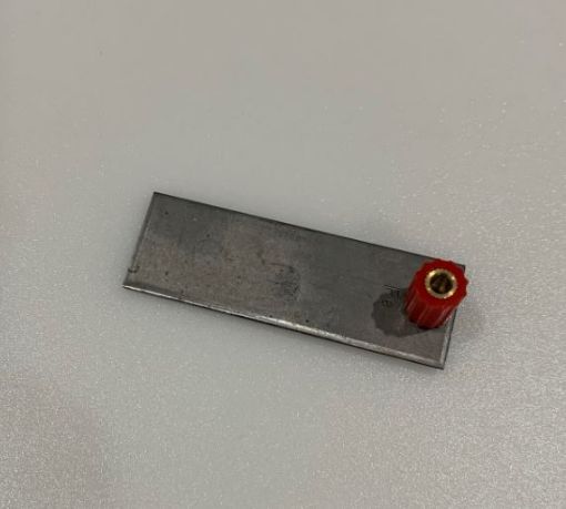 Picture of Electrode, Iron, 75 x 25 x 3mm with terminal