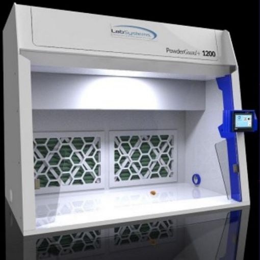 Picture of POWDERGUARD + 1200 ductless workstation with prefilter, Primary & Secondary HEPA filters, Ext 1219 Wide x 804 Deep x 1000mm High