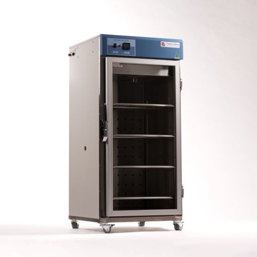 Picture of 250L Glassware drying oven, Ambient +10C to 80C, glass door, 4 shelves, Ext Dim 630 W x 650 D x 1360mm H, 130kg