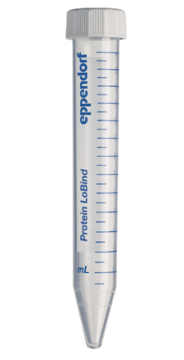 Picture of Eppendorf Conical Tubes, 15 mL, Protein LoBind, PCR clean, colourless, 200 per box (4 bags x 50) (previously 0030122216)