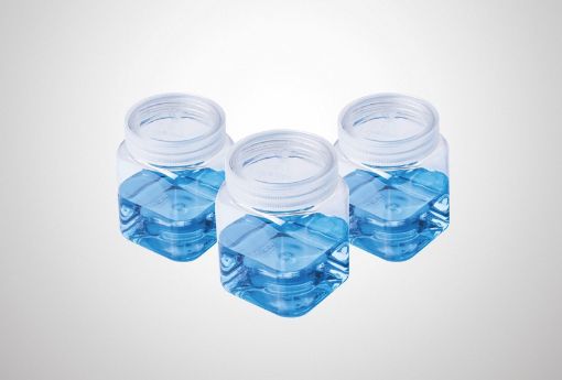 Picture of Container 200mL PET square natural PP cap box 160