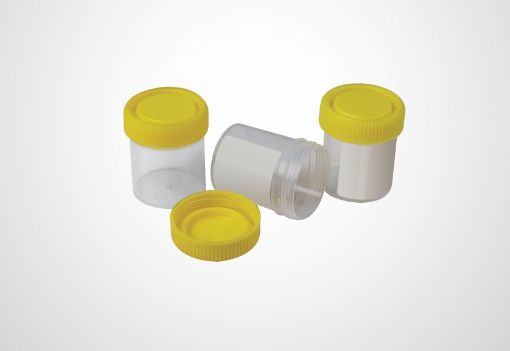 Picture of Container 70mL PS w/yellow PE cap box 500