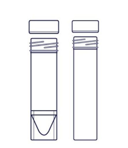 Picture of Vial 30mL PS V base blue PE cap sterile box 300