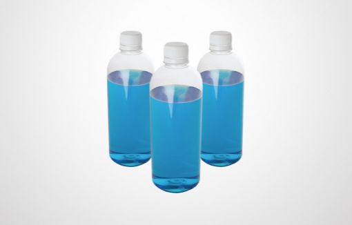 Picture of Bottle 500mL PET w/white PE cap sterile box 72