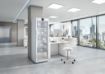 Picture of 420L Pharmacy and Laboratory Refrigerator, 9 shelves, glass door, white, QCPP & TGA approved