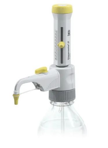Picture of BRAND® Dispensette® S Organic, Analog-adjustable bottle-top dispenser volume range 0.5-5 mL, without recirculation valve