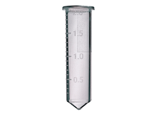 Picture of 2.0mL Graduated Microcentrifuge Tubes, Capless, 500 per pack