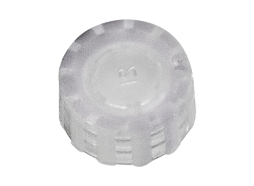 Picture of GripSeal Screw Cap with Molded O-Ring, Clear, 500 per pack