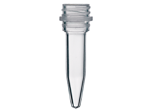 Picture of 0.5mL Screw Tube, Conical Base, Clear, 500 per pack