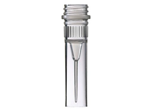 Picture of 0.5mL Screw Tube, Skirted Base, Ribbed, Clear, 500 per pack