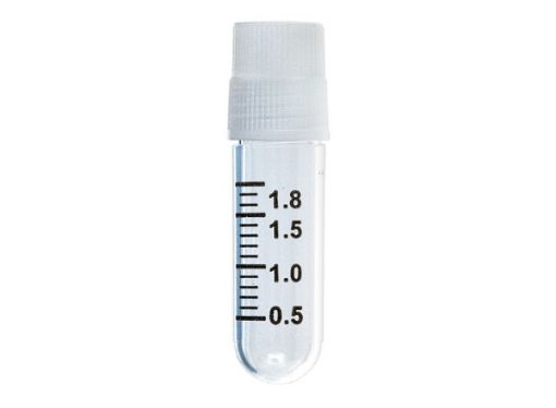 Picture of 1.8ml Cryofreeze Vial with external thread, Round base, Sterile, (Replaces 6321-S0-45000), pack 100