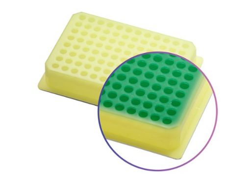Picture of IsoFreeze PCR SBS-Format Rack, Green to Yellow, 2 racks per pack