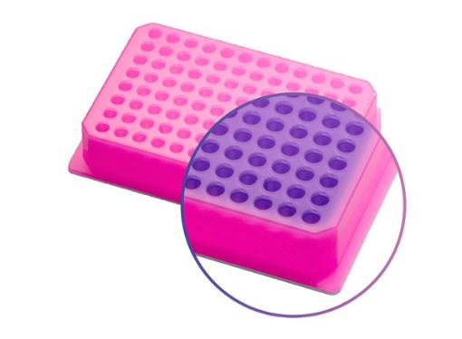 Picture of IsoFreeze PCR SBS-Format Rack, Purple to Pink, 2 racks per pack