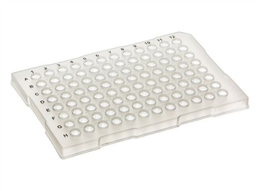 Picture of 96-Well Semi-Skirt Low Profile 96-Well PCR Plate, Clear, 10 per pack