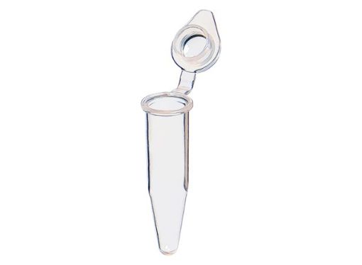 Picture of 0.5mL Individual PCR Tubes with Frosted Flat Caps, Clear, 1000 per pack