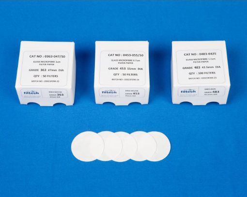 Picture of Glass Microfibre Filter 1.1um, 55mm diameter, pk 100