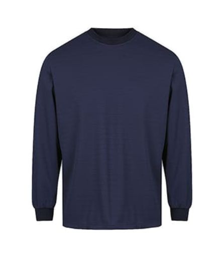 Picture of Undergarment Top - Long Sleeve, Round Neck, Navy
