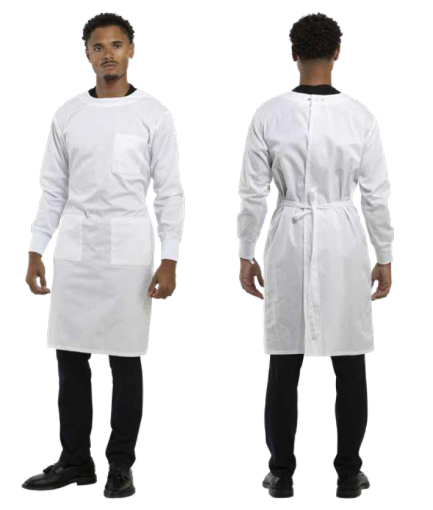 Picture of Lab Gown, Stanley Classic, White, 3 pocket, knit cuffs, size XLarge