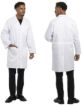 Picture of Lab Coat, Shine Classic Unisex, White, press stud front, size Medium