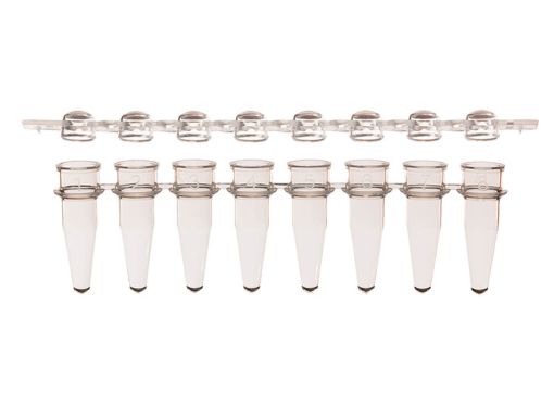Picture of Combo Pack 8-Strip PCR Tubes & Dome Caps, Clear, 125 strips per pack